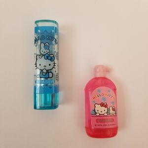 Vintage sanrio hello kitty lipstick & soap eraser set